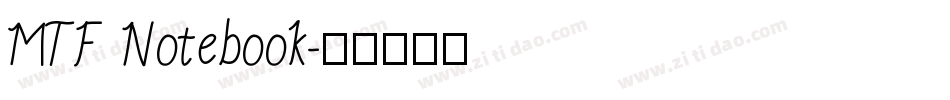 MTF Notebook字体转换